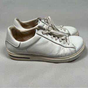 Birkenstock Sneakers Bend Low Women’s Size 10 White Leather Comfortable Shoes